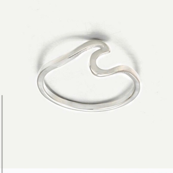 NWT silver ocean wave summer time trendy ring - Picture 2 of 2